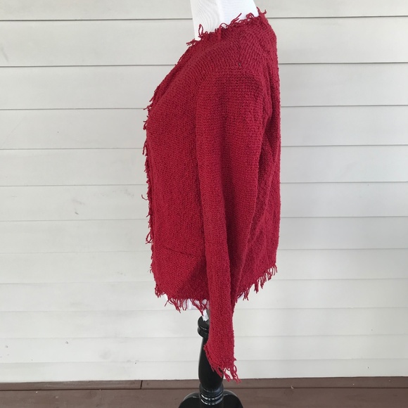 IRO Red Fringed Blazer - Picture 5 of 9